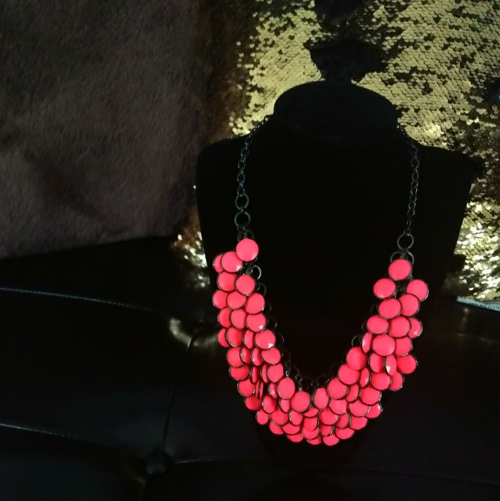 Coral Waterfall Necklace💖